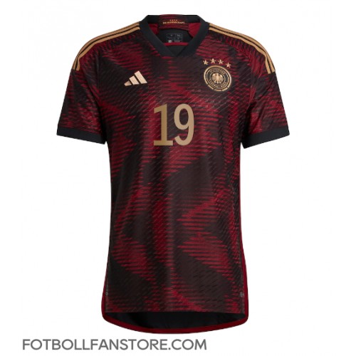 Tyskland Leroy Sane #19 Borta matchtröja VM 2022 Kortärmad Billigt